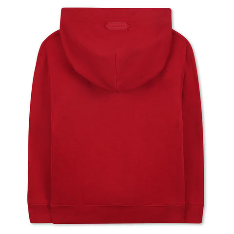 Lanvin Boys Red Hooded Sweatshirt