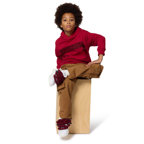 Lanvin Boys Red Hooded Sweatshirt