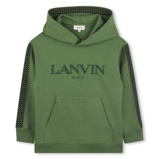 Boys Green Hooded Sweatshirt