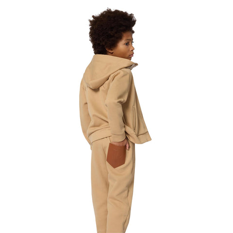 Lanvin Boys Beige Zip Up Hoodie