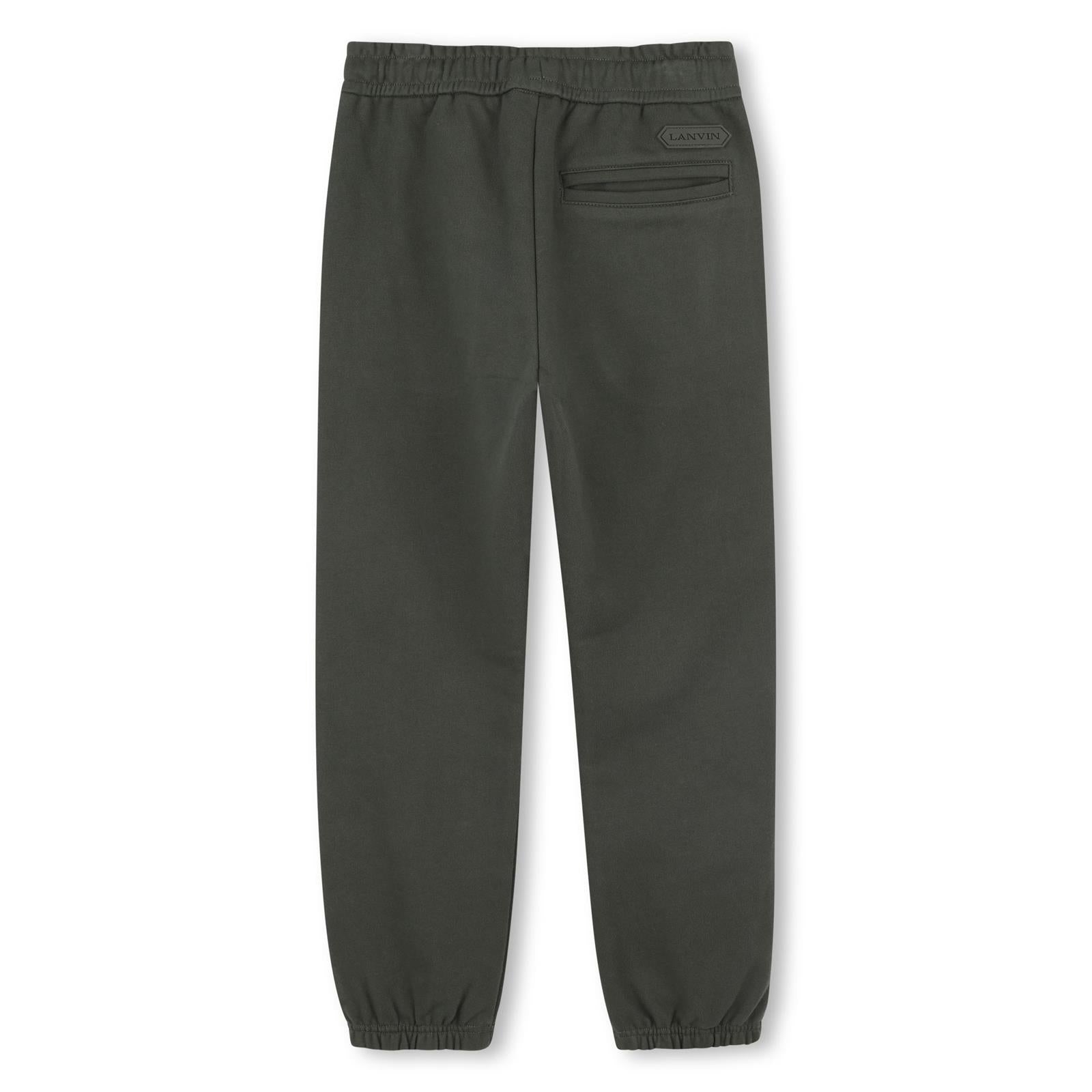 Lanvin Boys Khaki Jogging Bottoms