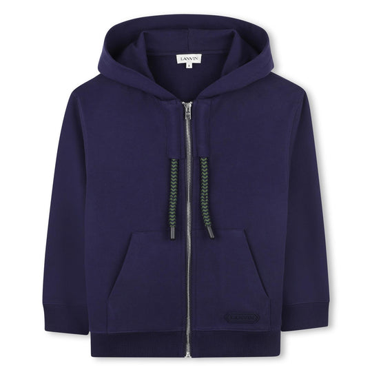 Boys Blue Zip Up Hoodie