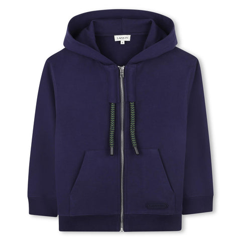 Lanvin Boys Blue Zip Up Hoodie