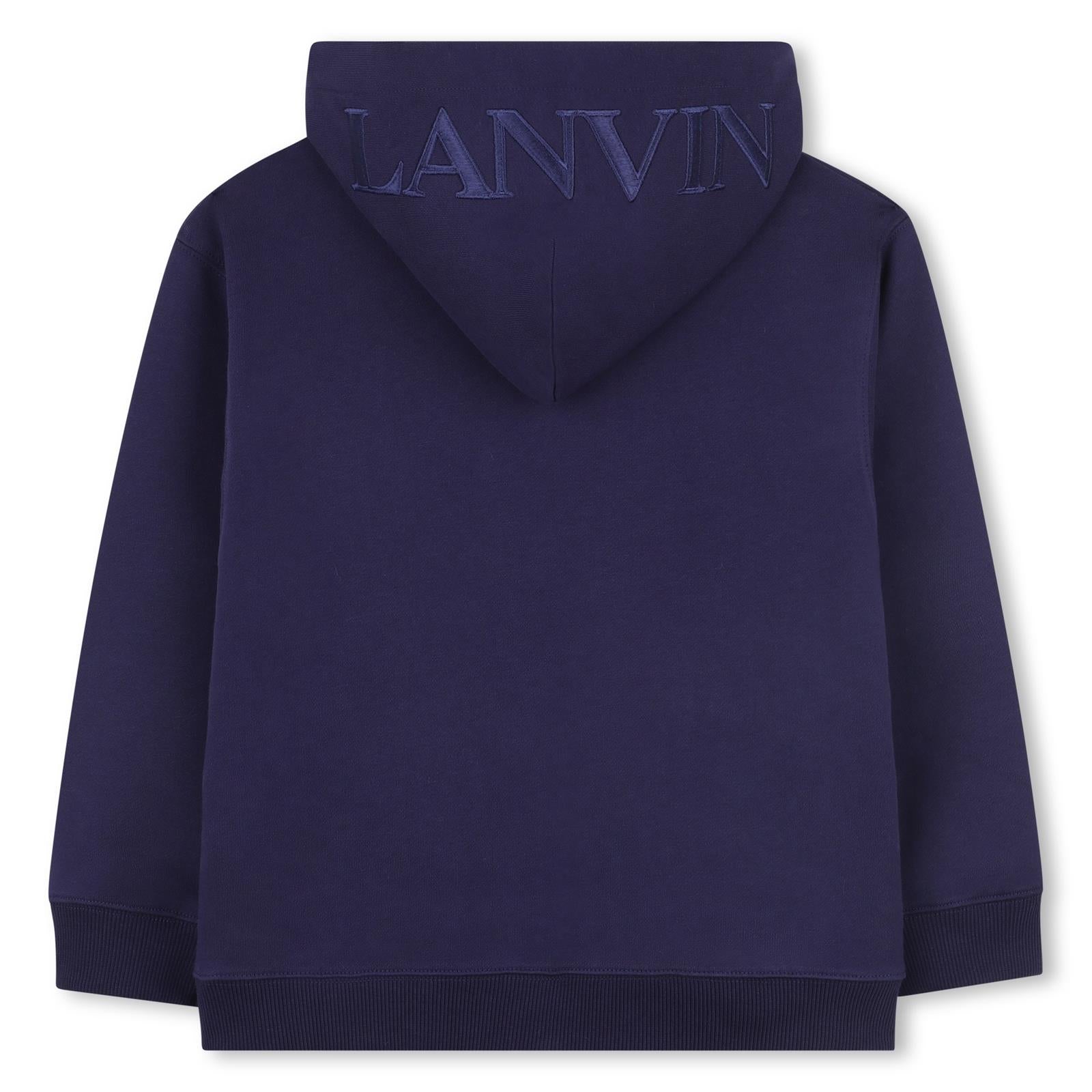 Lanvin Boys Blue Zip Up Hoodie