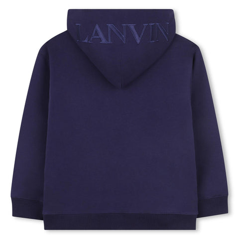 Lanvin Boys Blue Zip Up Hoodie