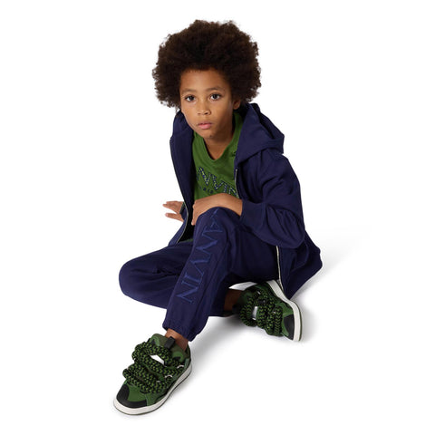 Lanvin Boys Blue Zip Up Hoodie