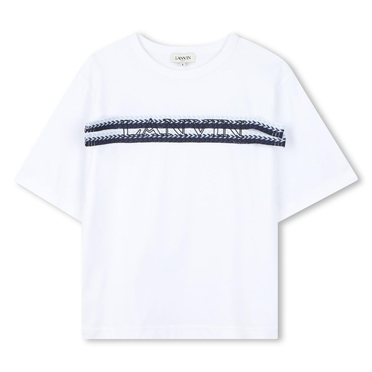 Lanvin Boys White Logo T-Shirt