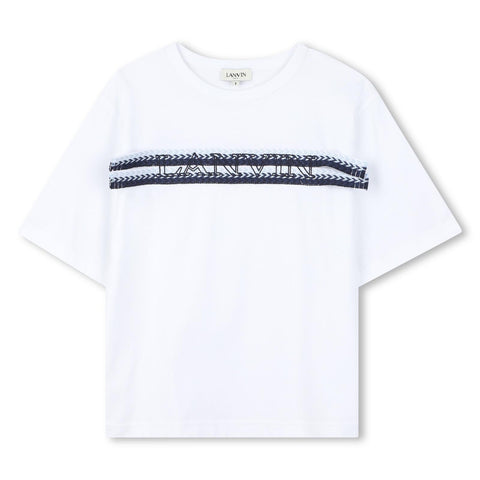 Lanvin Boys White Logo T-Shirt