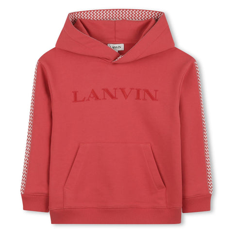 Lanvin Boys Red Logo Sweatshirt