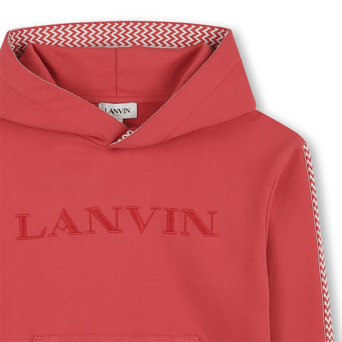 Lanvin Boys Red Logo Sweatshirt