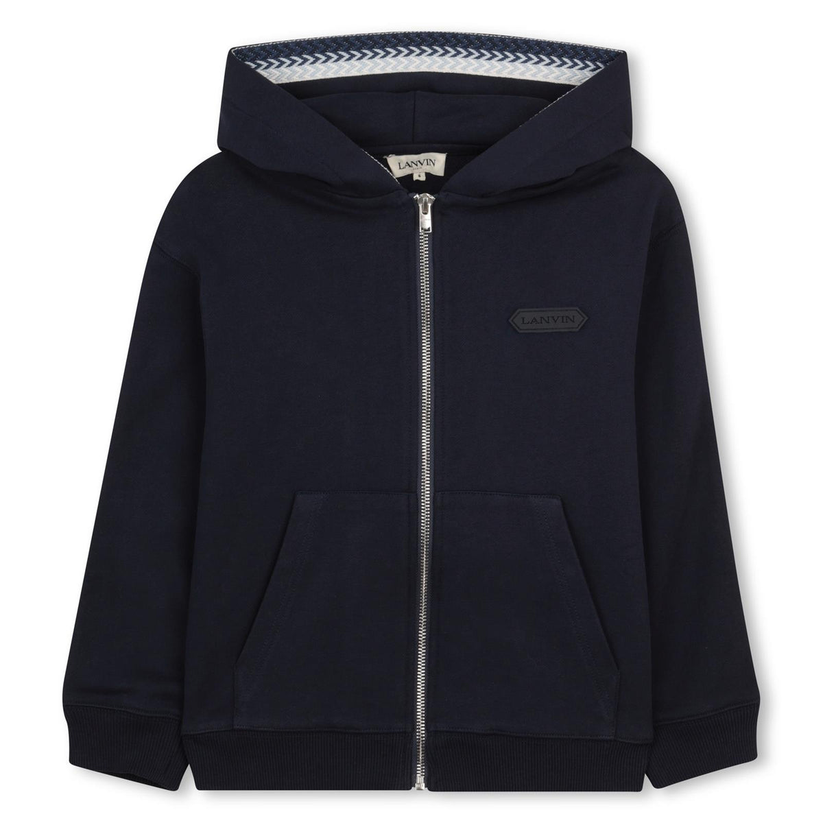 Lanvin Boys Navy Hooded Cardigan