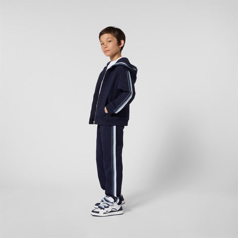 Lanvin Boys Navy Hooded Cardigan