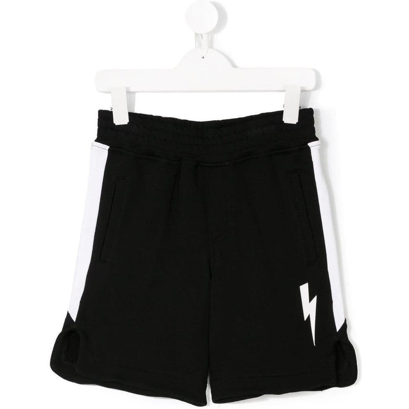 Neil Barrett Black Fleece Lightening Bermuda Shorts