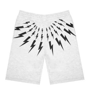 Boys Grey Bolt Jersey Shorts