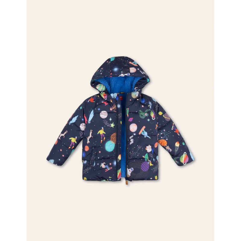 Oilily Boys Navy Spaceballs Coat