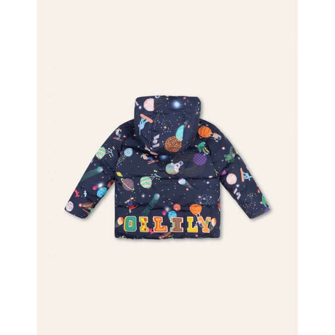 Oilily Boys Navy Spaceballs Coat