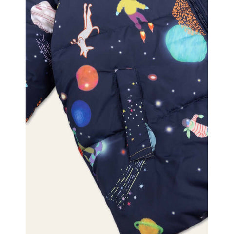 Oilily Boys Navy Spaceballs Coat