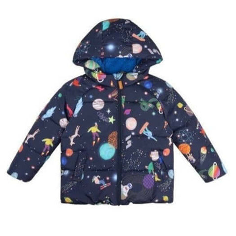 Oilily Boys Navy Spaceballs Coat