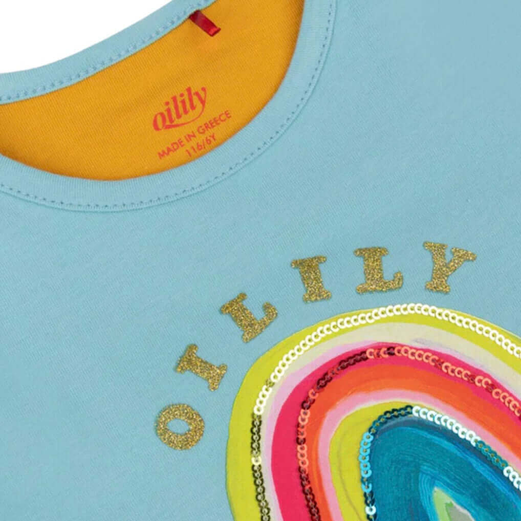 Oilily Girls Blue Rainbow Tate T-Shirt