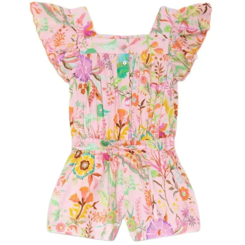 Oilily Girls Floral Cuban Sits Playsuit