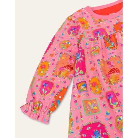 Oilily Girls Pink Fairy Robots Dress