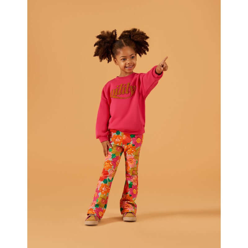 Oilily Girls Pink Harvey Sweater