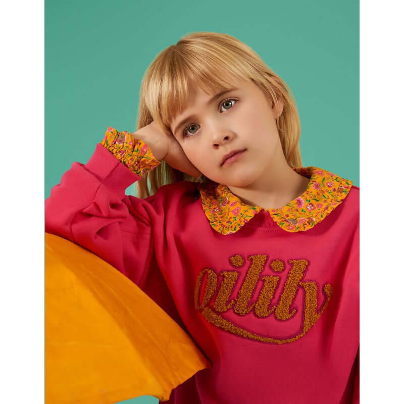 Oilily Girls Pink Harvey Sweater