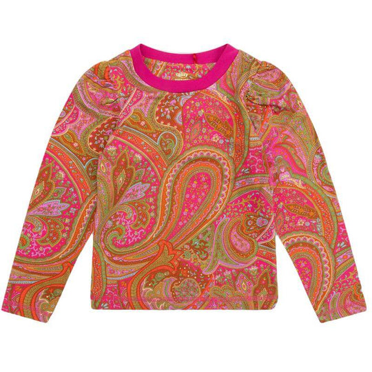 Girls Pink Paisley Tuin T-Shirt