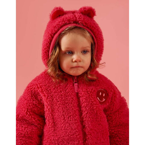 Oilily Girls Pink Vivi Teddy Jacket