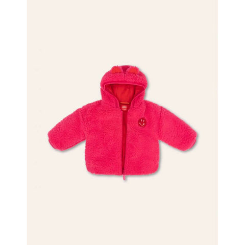 Oilily Girls Pink Vivi Teddy Jacket