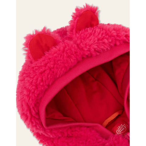 Oilily Girls Pink Vivi Teddy Jacket