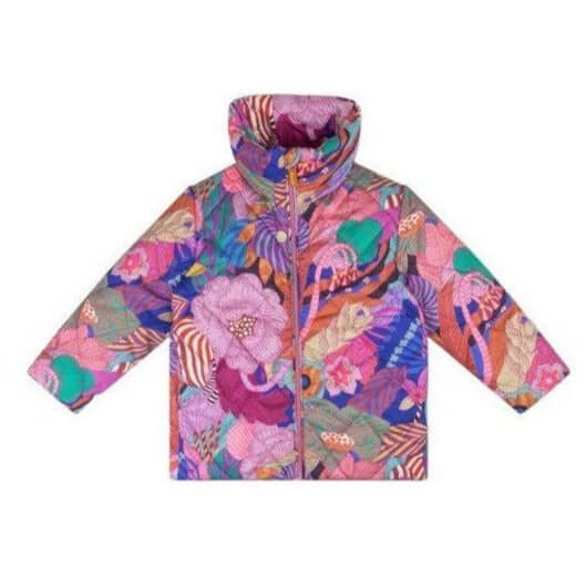 Oilily Girls Purple Cat Coat