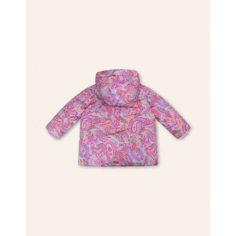 Oilily Girls Purple Camelotte Paisley Coat