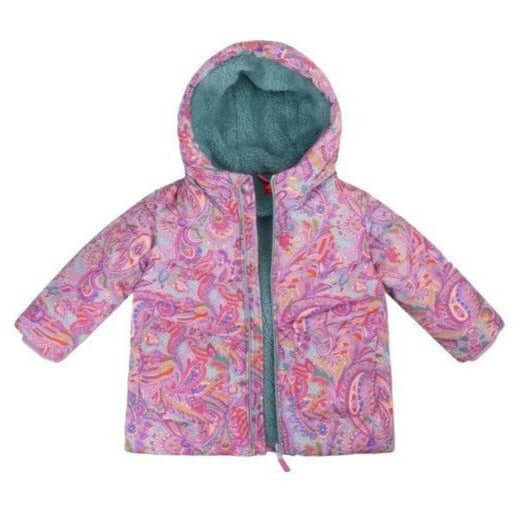 Oilily Girls Purple Camelotte Paisley Coat