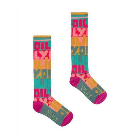 Oilily Girls Rainbow Logo Socks