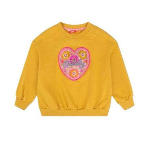 Oilily Girls Yellow Hooray Oilily Heart Sweater