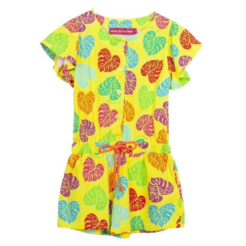 Agatha Ruiz De La Prada Girls Yellow Playsuit