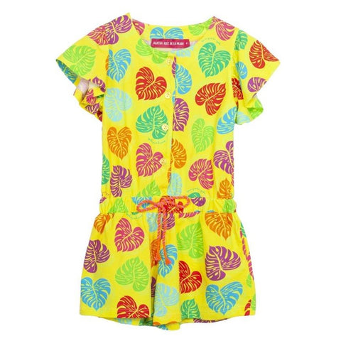 Agatha Ruiz De La Prada Girls Yellow Playsuit