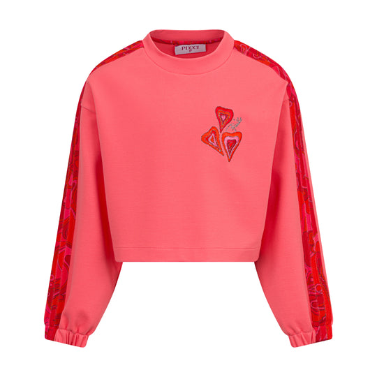 Girls Coral Sweatshirt