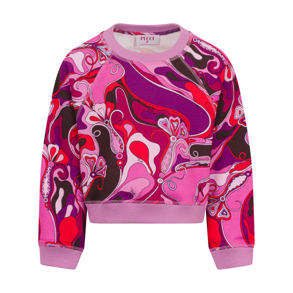 Emilio Pucci Girls Fuchsia/Red Sweatshirt