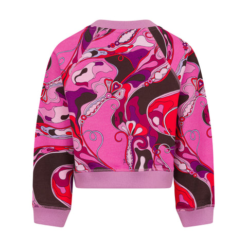 Emilio Pucci Girls Fuchsia/Red Sweatshirt