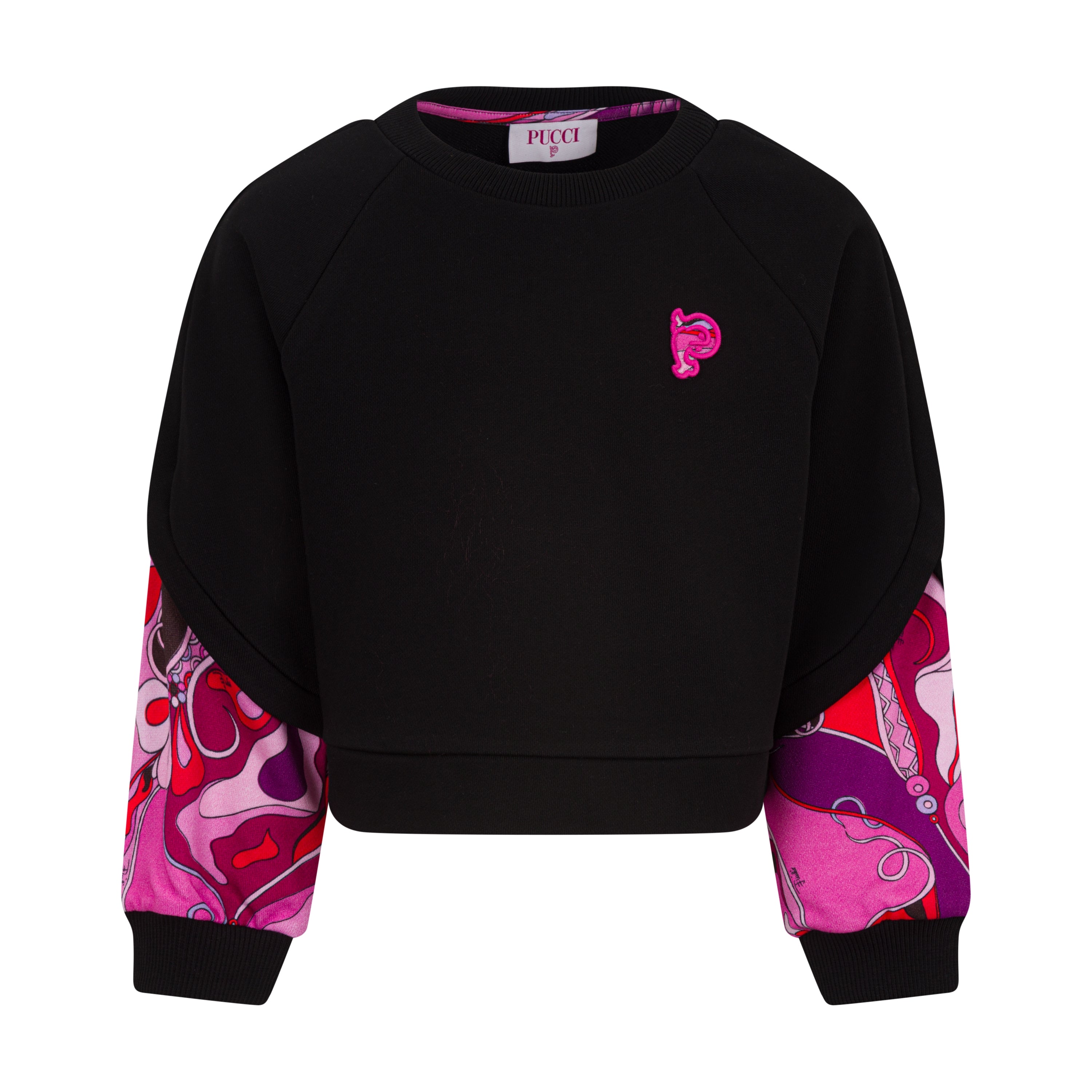 Emilio Pucci Girls Black Sweatshirt