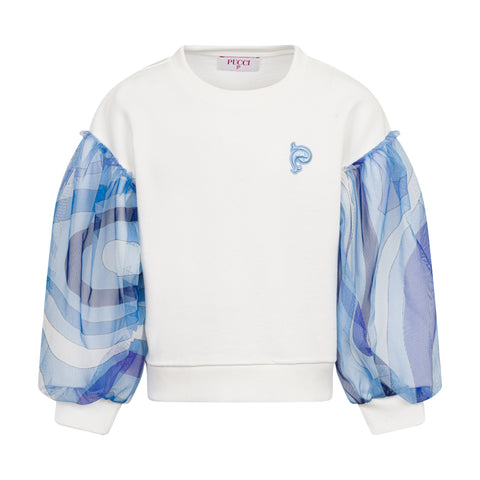Emilio Pucci Girls Ivory Sweatshirt