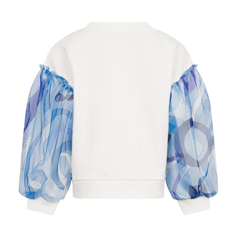 Emilio Pucci Girls Ivory Sweatshirt