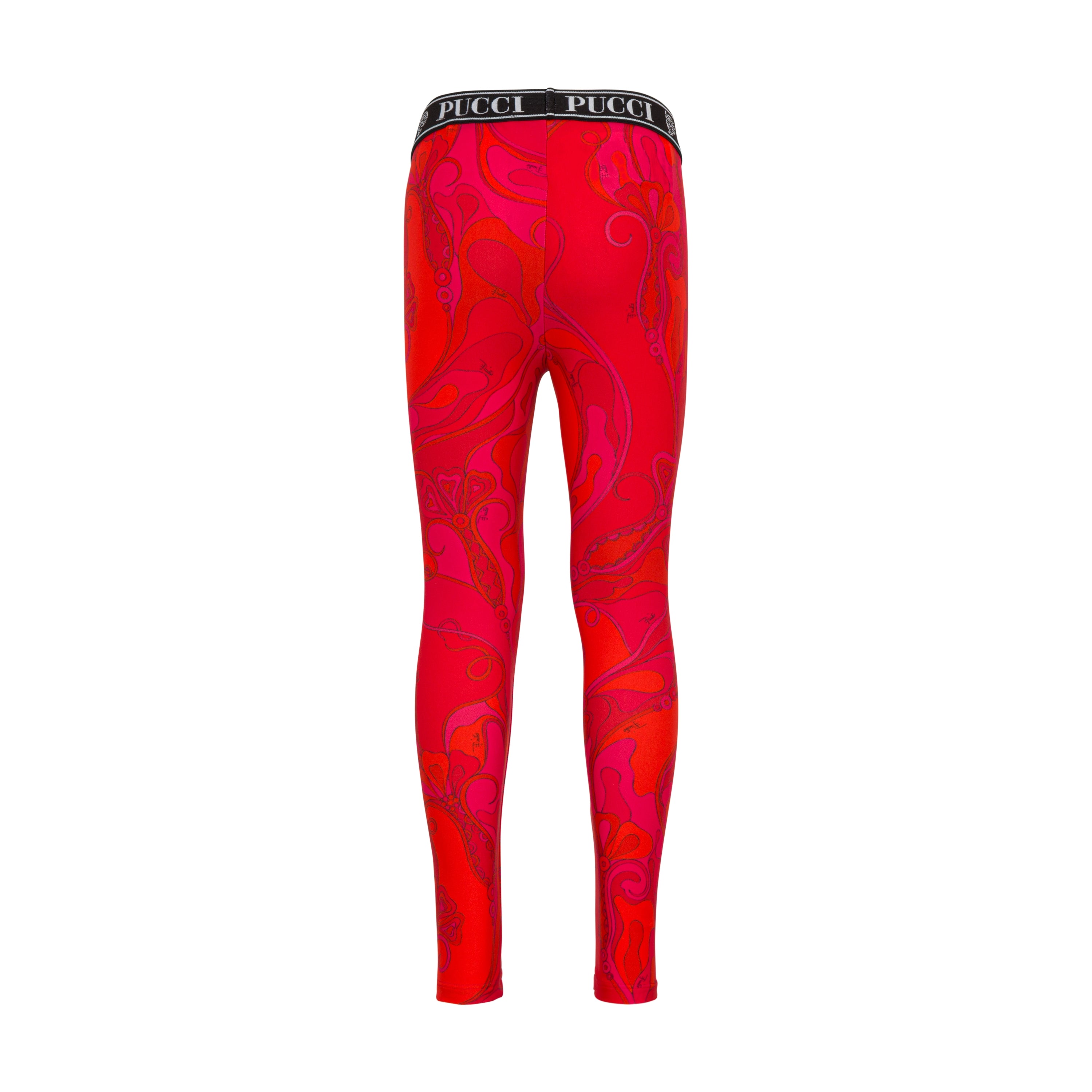 Emilio Pucci Girls Red Leggings