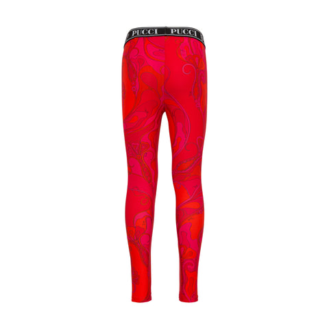 Emilio Pucci Girls Red Leggings