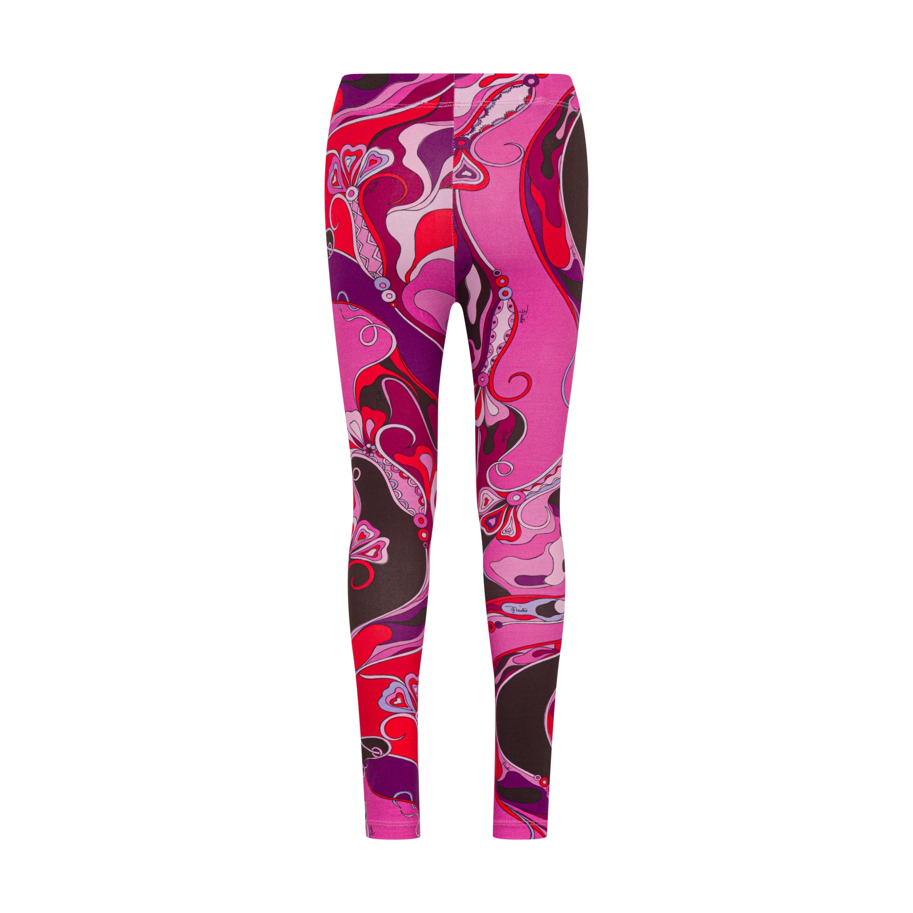 Emilio Pucci Girls Fuchsia Leggings