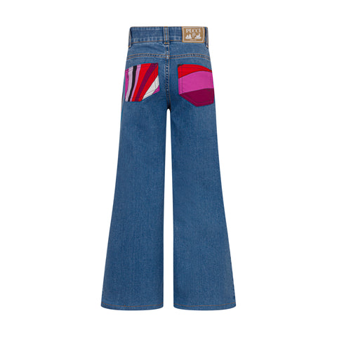 Emilio Pucci Girls Blue Trousers