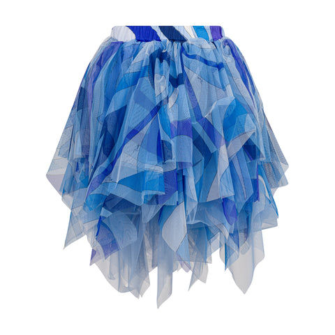 Emilio Pucci Girls Blue Tulle Skirt