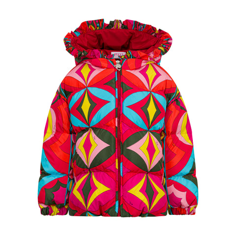 Emilio Pucci Girls Multicoloured Down Jacket